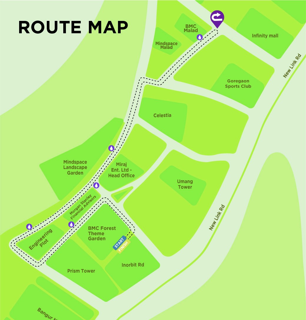 3KM Route Map